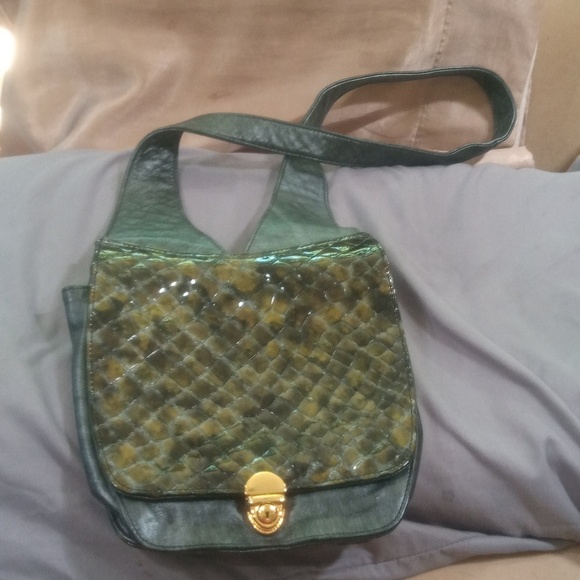 NWT leather (python?) bag - Picture 4 of 16